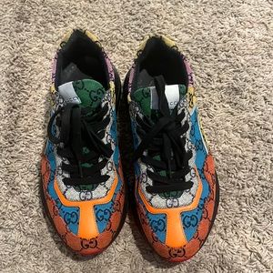 colorful Gucci sneakers